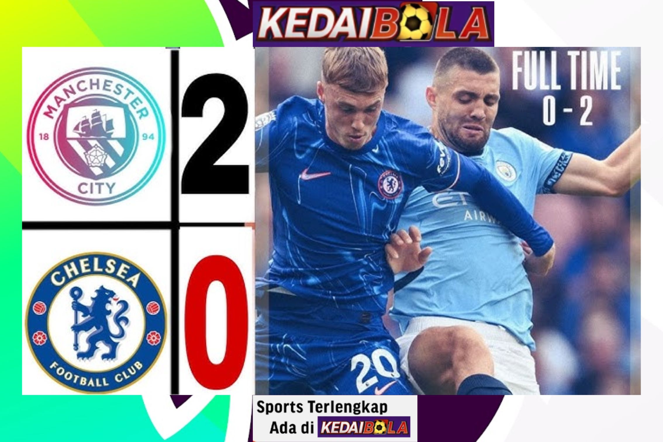 Kemenangan Perdana Man City Sukses Pecundangi Chelsea 2-0 di Stamford Bridge