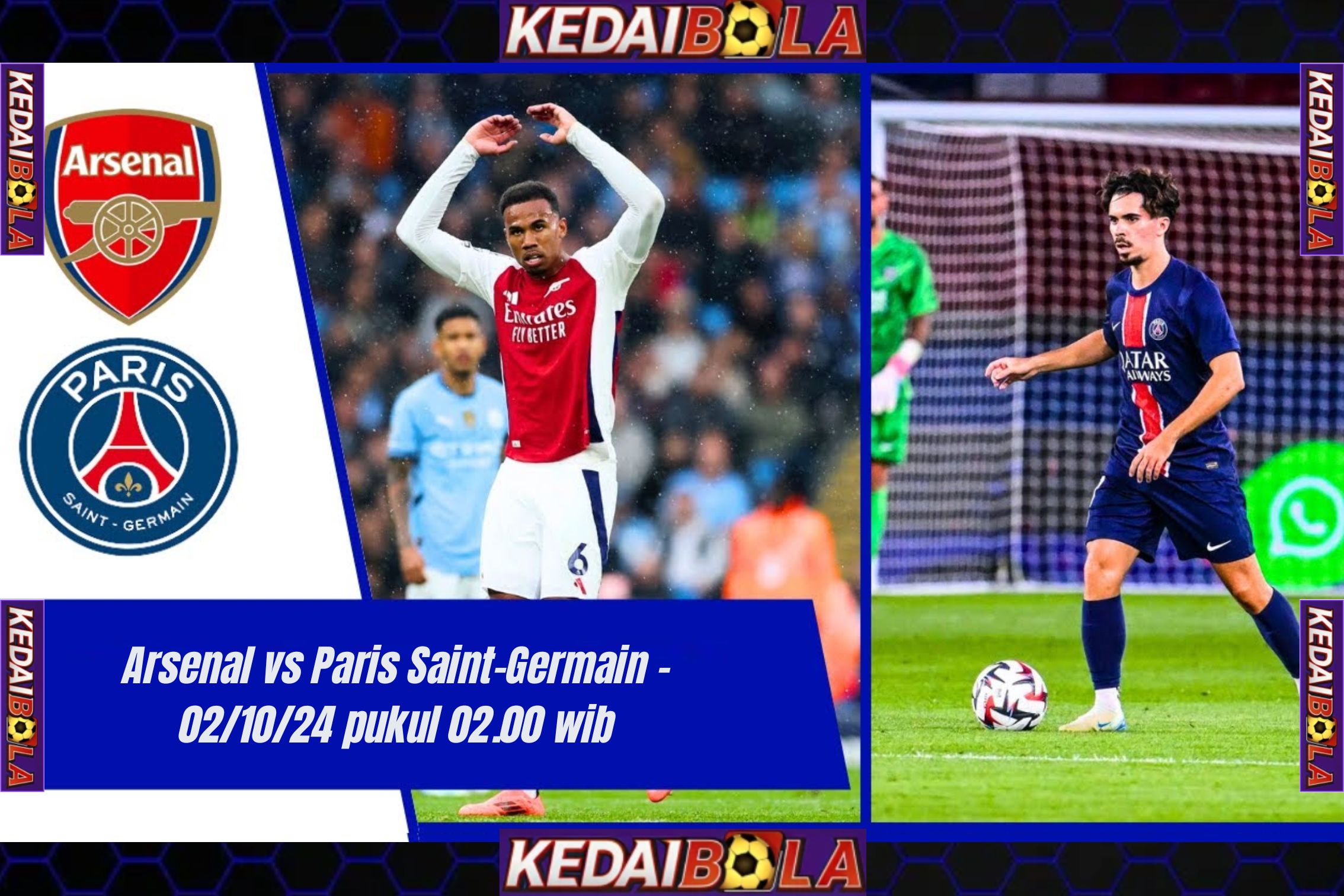 Champions League: Arsenal vs Paris Saint-Germain (PSG)