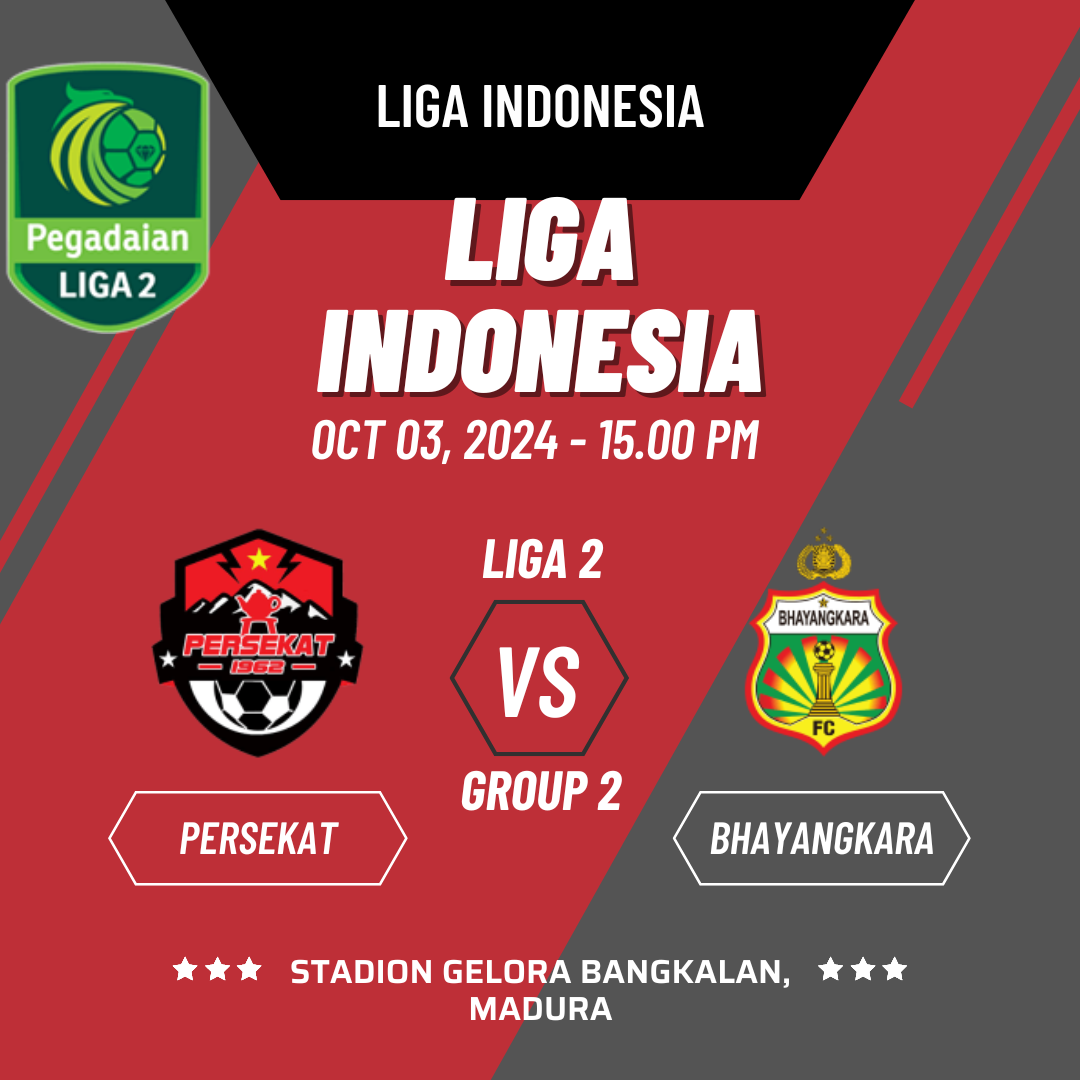 Duel Seru: Persekat vs Bhayangkara di Liga 2 Group 2