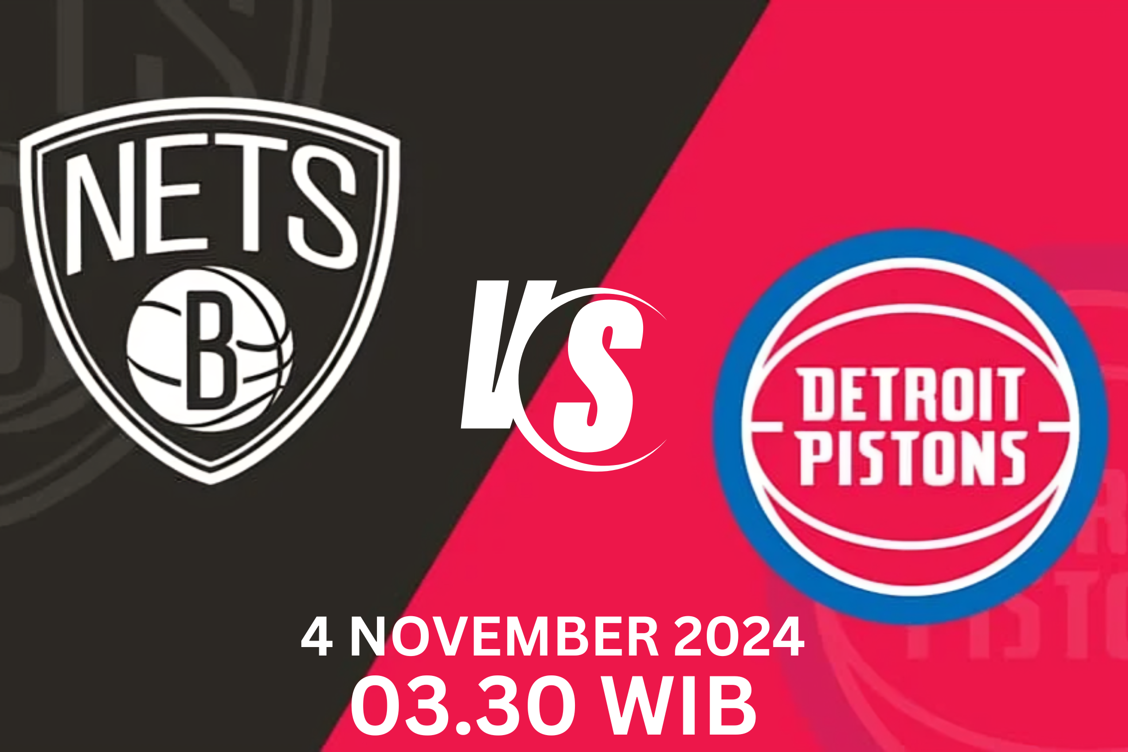 Performa Pertandingan Brooklyn Nets vs Detroit Pistons