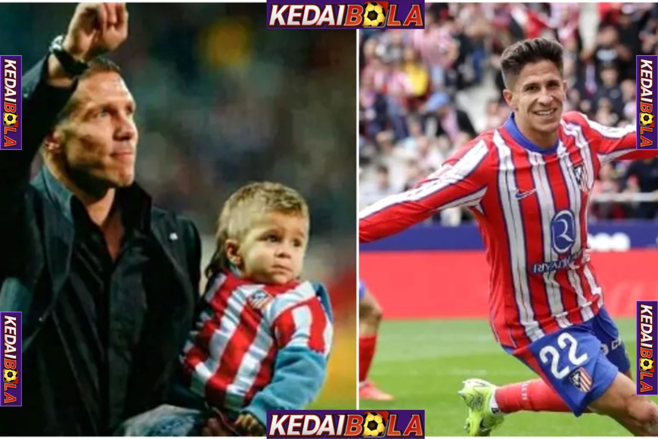 Diego Simeone Puji Anak Sendiri Usai Cetak Gol Perdana untuk Atletico Madrid