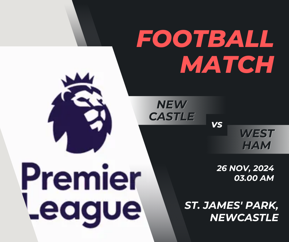 England Premier League: Newcastle United vs West Ham United