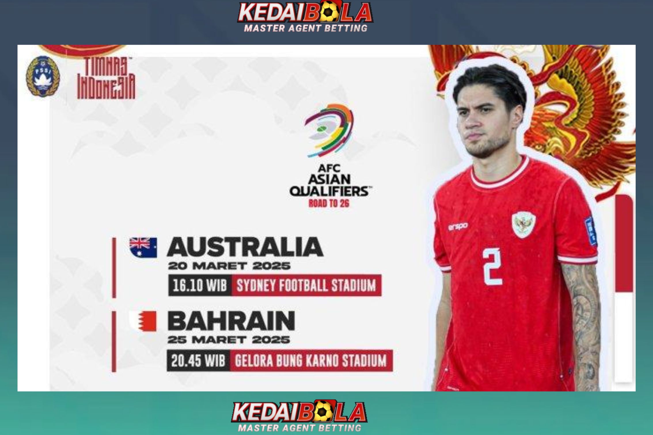 Kedalaman Skuad Timnas Indonesia vs Australia di Kualifikasi Piala Dunia 2026