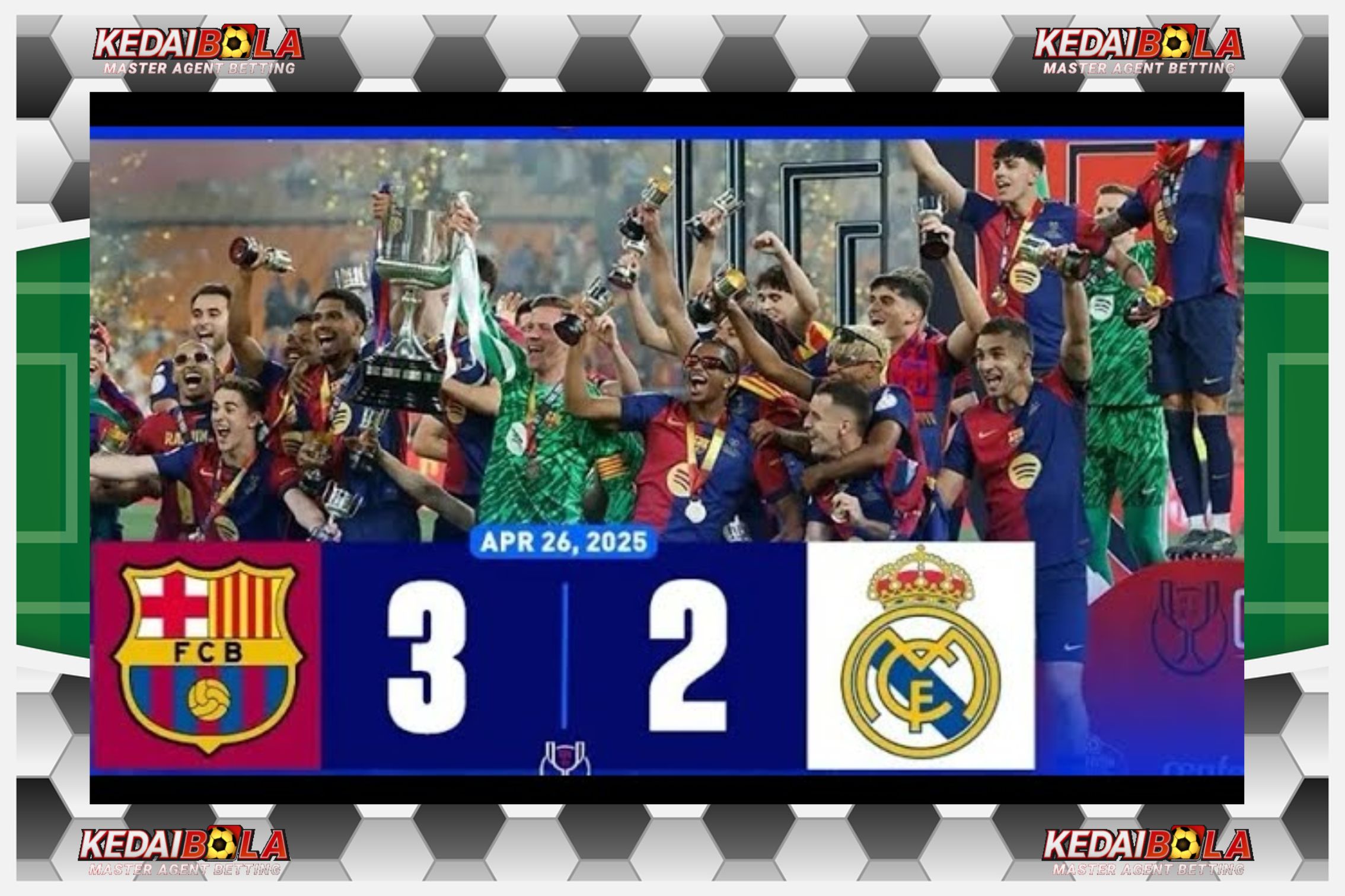 Barcelona 3-2 Real Madrid Di Final Copa del Rey